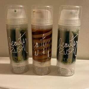 X3 beauty rush body chillers glimmer cream pool party coolada & candy baby